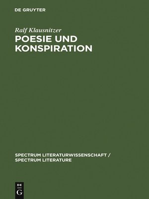 cover image of Poesie und Konspiration